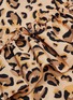 Detail View - Click To Enlarge - ROKH - Detachable cuff ruffle drape leopard print silk dress