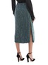 Back View - Click To Enlarge - RETROFÊTE - 'Veronica' side split stripe sequin skirt
