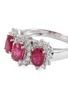 Detail View - Click To Enlarge - LC COLLECTION JEWELLERY - Diamond ruby 18k white gold ring