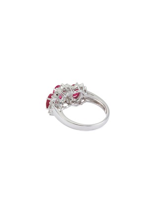 Figure View - Click To Enlarge - LC COLLECTION JEWELLERY - Diamond ruby 18k white gold ring