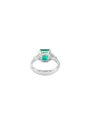 Figure View - Click To Enlarge - LC COLLECTION JEWELLERY - Diamond emerald 18k white gold ring