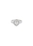 Main View - Click To Enlarge - LC COLLECTION JEWELLERY - Diamond 18k white gold heart ring
