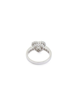 Figure View - Click To Enlarge - LC COLLECTION JEWELLERY - Diamond 18k white gold heart ring