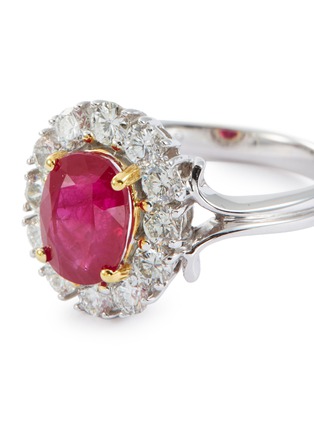 Detail View - Click To Enlarge - LC COLLECTION JEWELLERY - Diamond ruby 18k gold ring