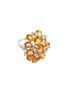 Main View - Click To Enlarge - LC COLLECTION JEWELLERY - Diamond sapphire 18k gold cluster ring