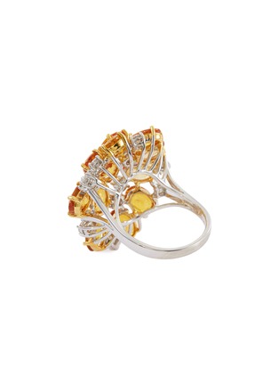 Figure View - Click To Enlarge - LC COLLECTION JEWELLERY - Diamond sapphire 18k gold cluster ring