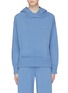 Main View - Click To Enlarge - ROSETTA GETTY - Oversized wool-cashmere knit cropped hoodie