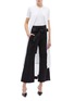 Figure View - Click To Enlarge - ROSETTA GETTY - Belted button flared cuff pants