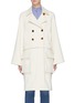 Main View - Click To Enlarge - ROSETTA GETTY - Detachable patch pocket hem double breasted peacoat