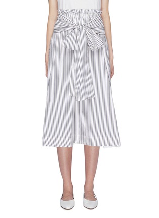 Main View - Click To Enlarge - ROSETTA GETTY - Sash tie waist stripe poplin skirt