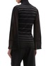 Back View - Click To Enlarge - ROKSANDA - 'April' ruched cuff stripe turtleneck top