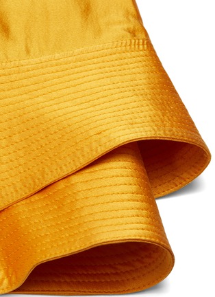 Detail View - Click To Enlarge - ROKSANDA - 'Coleta' drape colourblock silk satin skirt