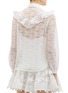 Back View - Click To Enlarge - ZIMMERMANN - 'Corsage' ruffle yoke high neck guipure lace blouse