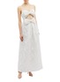 Figure View - Click To Enlarge - ZIMMERMANN - 'Corsage' cutout bow front guipure lace sleeveless dress