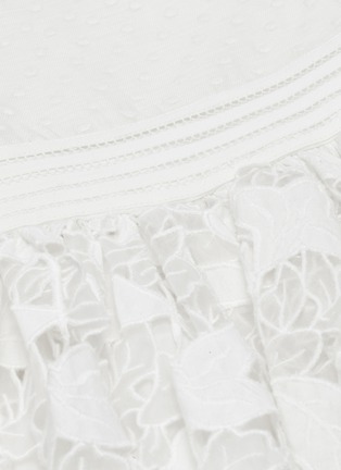 Detail View - Click To Enlarge - ZIMMERMANN - 'Corsage' guipure lace dot fil coupé mini skirt