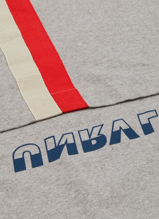  - BEN TAVERNITI UNRAVEL PROJECT  - Stripe logo print back long sleeve T-shirt