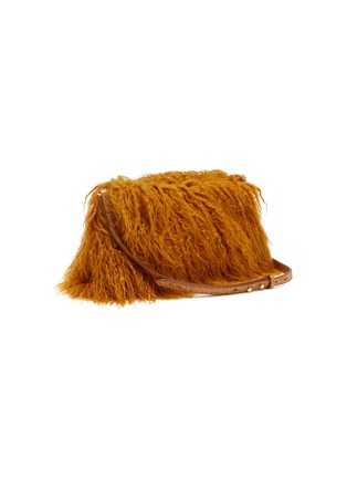 Detail View - Click To Enlarge - DRIES VAN NOTEN - Faux fur crossbody bag