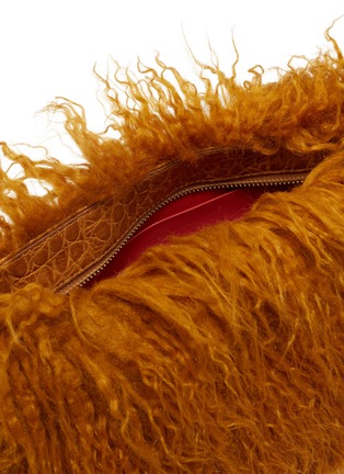 Detail View - Click To Enlarge - DRIES VAN NOTEN - Faux fur crossbody bag