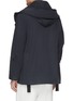 Back View - Click To Enlarge - KURO - Hooded windbreaker jacket