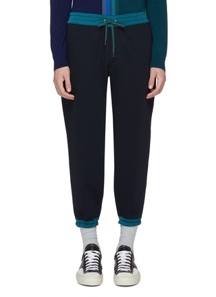 Main View - Click To Enlarge Main View - Click To Enlarge - kolor - Contrast border jogging pants