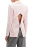 Back View - Click To Enlarge - DION LEE - 'Tessellate' cutout back cady blazer