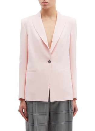 Main View - Click To Enlarge - DION LEE - 'Tessellate' cutout back cady blazer