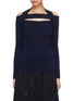Main View - Click To Enlarge - DION LEE - Cutout Merino wool halterneck sweater
