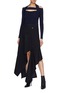 Figure View - Click To Enlarge - DION LEE - Cutout Merino wool halterneck sweater