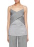 Main View - Click To Enlarge - DION LEE - Cross front houndstooth check plaid camisole top
