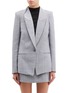 Main View - Click To Enlarge - DION LEE - 'Binary' detachable panel houndstooth check plaid blazer