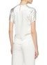 Back View - Click To Enlarge - DION LEE - Twist cutout cap sleeve Mulberry silk satin top