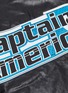  - FAITH CONNEXION - x Marvel 'Captain America' slogan graphic patch faux leather top
