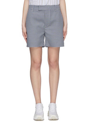 Main View - Click To Enlarge - PLAN C - Houndstooth check shorts