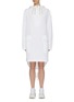 Main View - Click To Enlarge - PLAN C - Hooded half-zip high-low parka dress