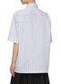 Back View - Click To Enlarge - PLAN C - Stripe boxy short sleeve shirt