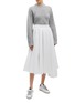 Figure View - Click To Enlarge - MAGGIE MARILYN - 'Safe In Your Arms' detachable belted panel pleated skirt