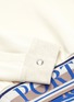  - PORTSPURE - Button sleeve logo band hoodie
