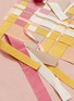  - PORTSPURE - Weave ribbon fringe panel split hem sweatshirt