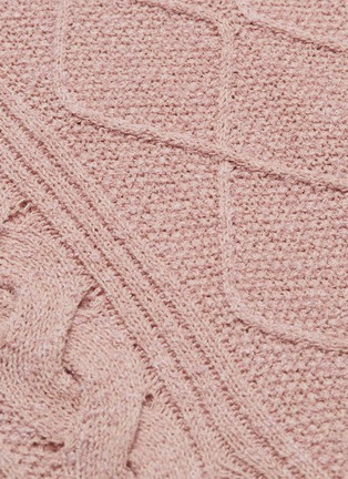  - PORTSPURE - Split hem mix knit sweater