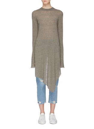 Main View - Click To Enlarge - PORTSPURE - Asymmetric drape sweater