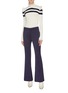 Figure View - Click To Enlarge - MAGGIE MARILYN - 'Far Far Away' ruffle trim stripe merino wool turtleneck sweater
