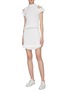 Figure View - Click To Enlarge - MAGGIE MARILYN - 'Dreaming of You' ruffle cold shoulder mini dress