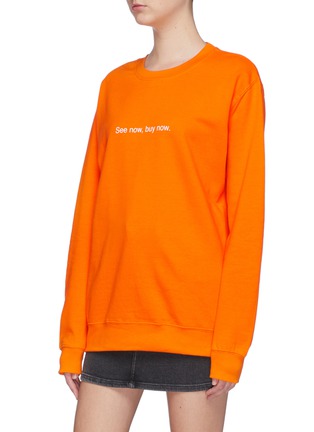 Front View - Click To Enlarge - F.A.M.T. - 'See Now, Buy Now' print unisex sweatshirt