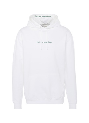Main View - Click To Enlarge - F.A.M.T. - 'Not For Reselling' print unisex hoodie