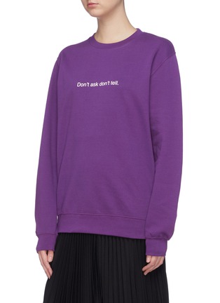 Front View - Click To Enlarge - F.A.M.T. - 'Don't Ask Don't Tell' print unisex sweatshirt
