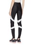 Back View - Click To Enlarge - P.E NATION - 'Sweep' contrast stripe performance leggings