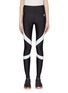 Main View - Click To Enlarge - P.E NATION - 'Sweep' contrast stripe performance leggings