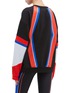 Back View - Click To Enlarge - P.E NATION - 'Buzzer' logo print colourblock stripe oversized sweatshirt