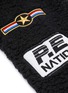  - P.E NATION - 'Box In' faux shearling sleeve mix logo badge sweatshirt