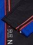  - P.E NATION - 'Three Point' logo stripe outseam cropped performance leggings